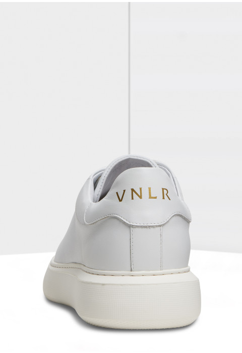 Wit gladleren Vito sneaker