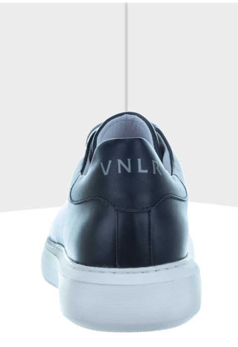 Navy gladleren Vito sneaker