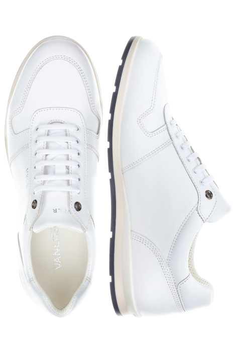 Wit gladleren Diego sneaker