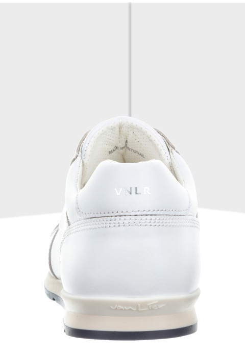 Wit gladleren Diego sneaker