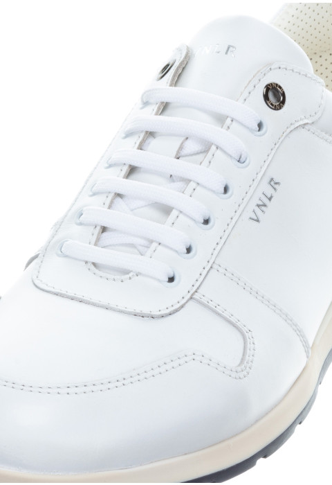 Wit gladleren Diego sneaker