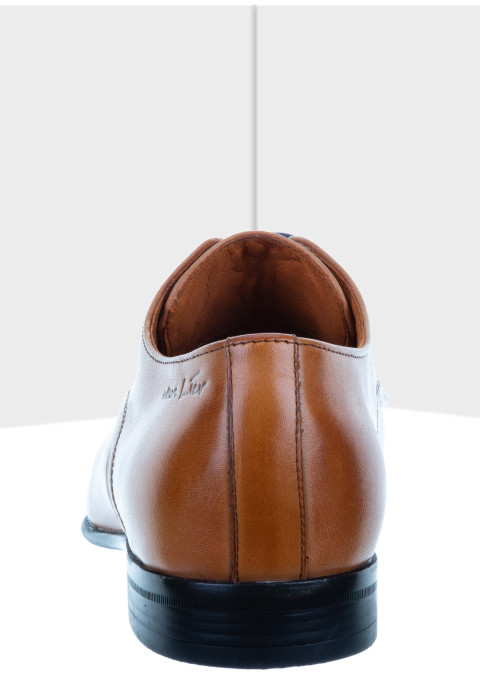 Cognac gladleren Sanremo veterschoen