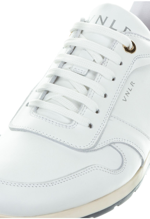 Wit gladleren Davinci sneaker