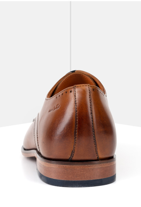Cognac gladleren Goliad veterschoen