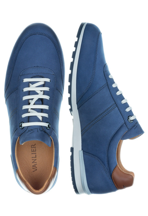 Blauw nubuck Anzano sneaker