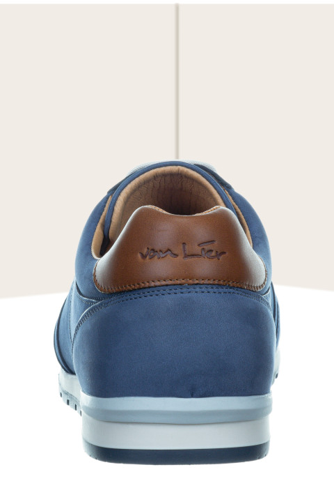 Blauw nubuck Anzano sneaker