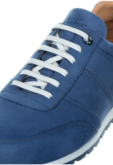 Blauw nubuck Anzano sneaker