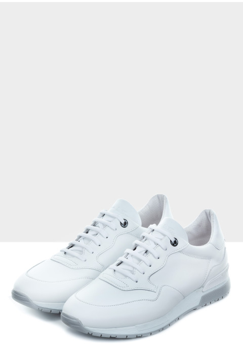 Wit gladleren Chavar sneaker