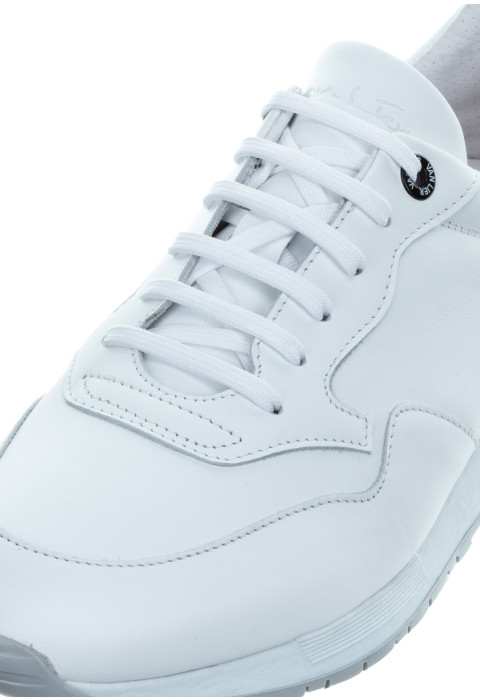 Wit gladleren Chavar sneaker
