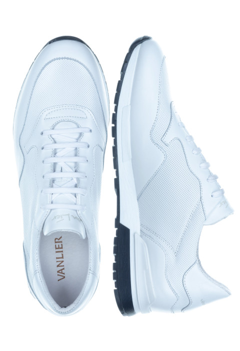 Wit gladleren Chavar sneaker