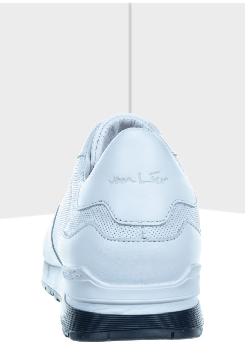 Wit gladleren Chavar sneaker