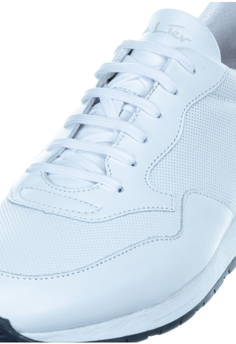 Wit gladleren Chavar sneaker