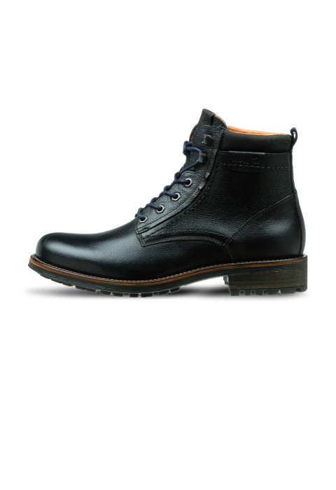 Navy gladleren Fritz boot