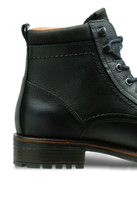 Navy gladleren Fritz boot