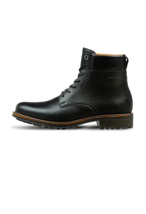 Zwart gladleren Fritz boot