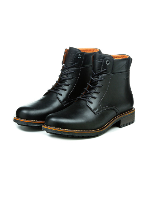 Zwart gladleren Fritz boot