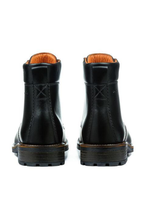 Zwart gladleren Fritz boot