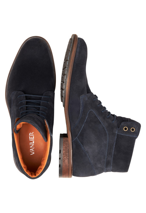 Navy suède Henry boot