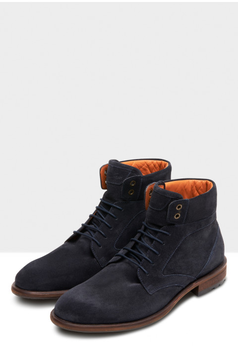 Navy suède Henry boot