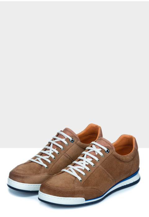 Cognac suède Magnus sneaker