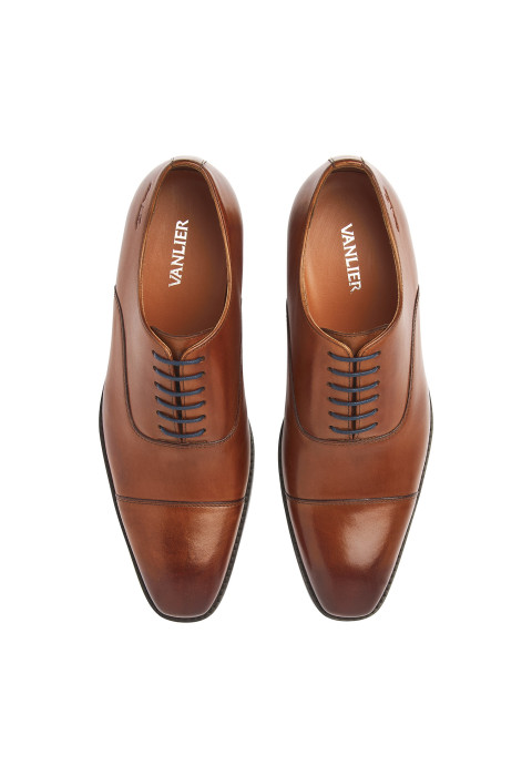 Cognac gladleren Bregenz veterschoen