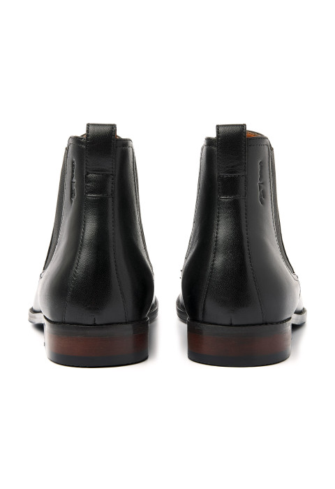 Zwart gladleren Bregenz chelsea boot