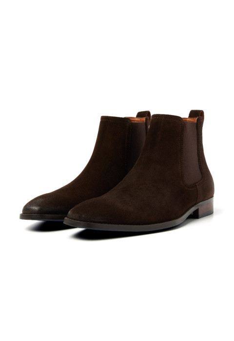 T-moro bruin suède Bregenz chelsea boot