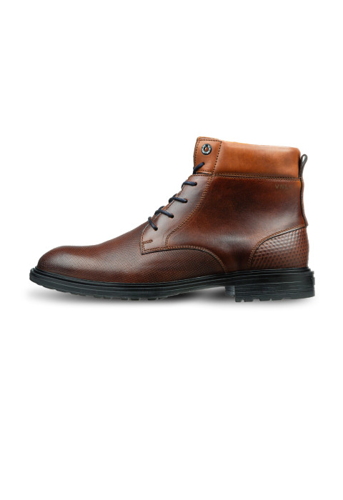 Bruin cognac gladleren Bern boot