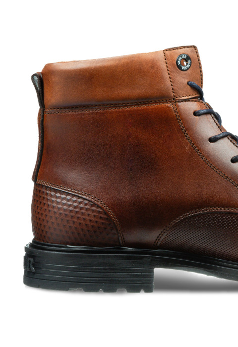 Bruin cognac gladleren Bern boot
