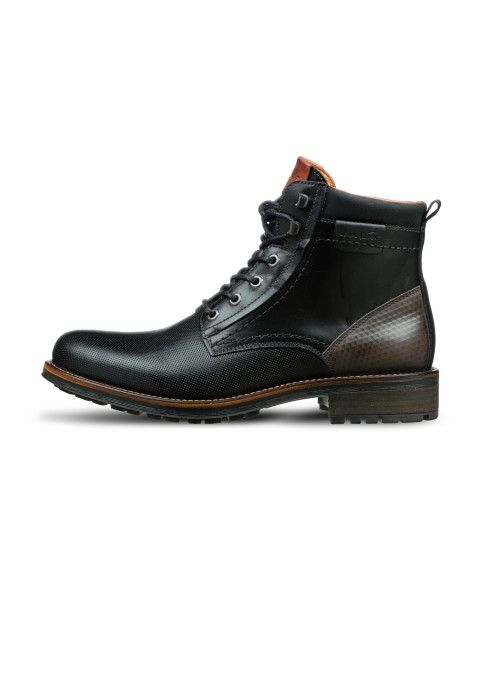 Zwart gladleren Fritz boot