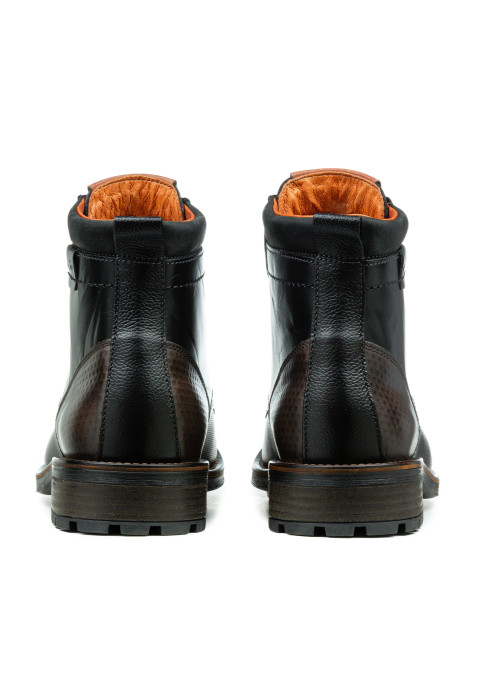 Zwart gladleren Fritz boot