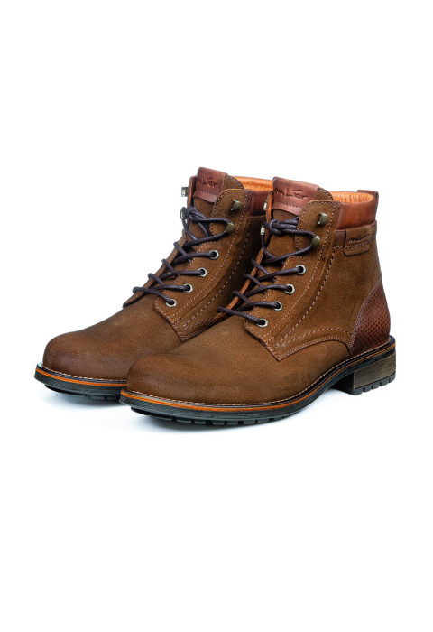Cognac suède Fritz boot