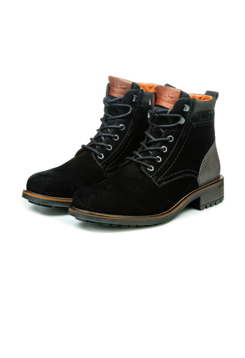 Zwart suède Fritz boot