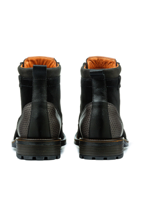 Zwart suède Fritz boot