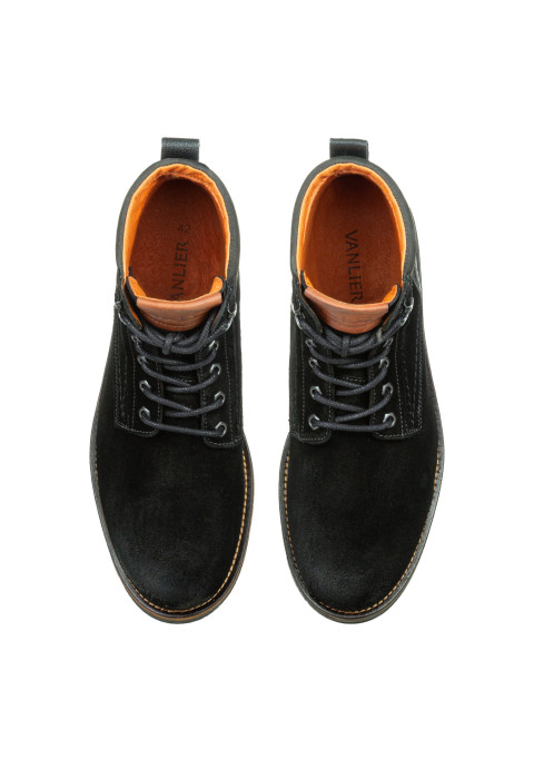 Zwart suède Fritz boot