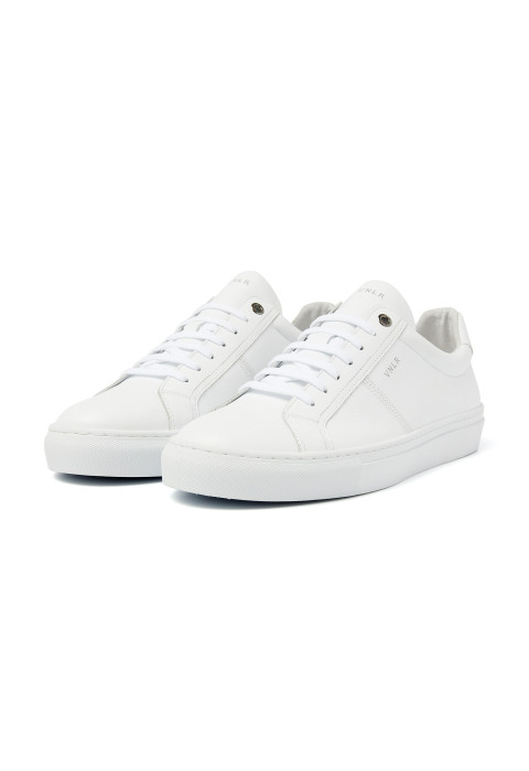 Wit gladleren Novara sneaker