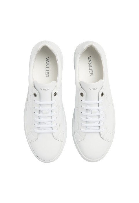 Wit gladleren Novara sneaker