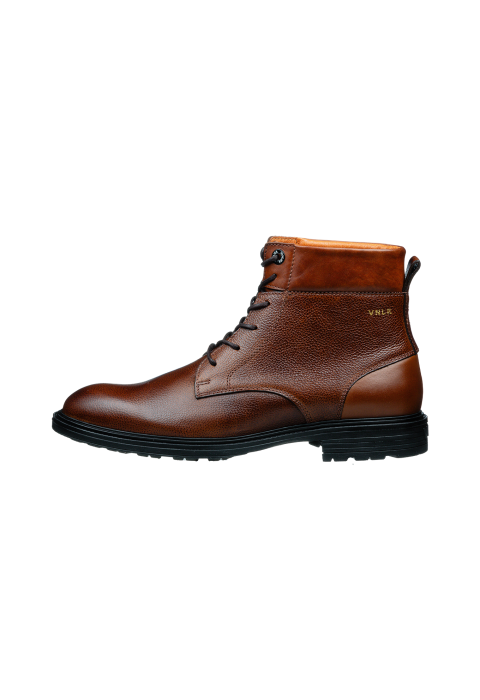 Bruin cognac gladleren Bern boot