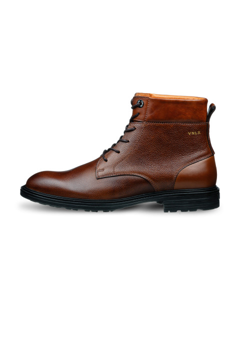 Bruin cognac gladleren Bern boot