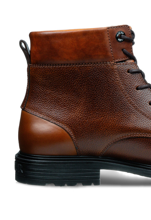 Bruin cognac gladleren Bern boot