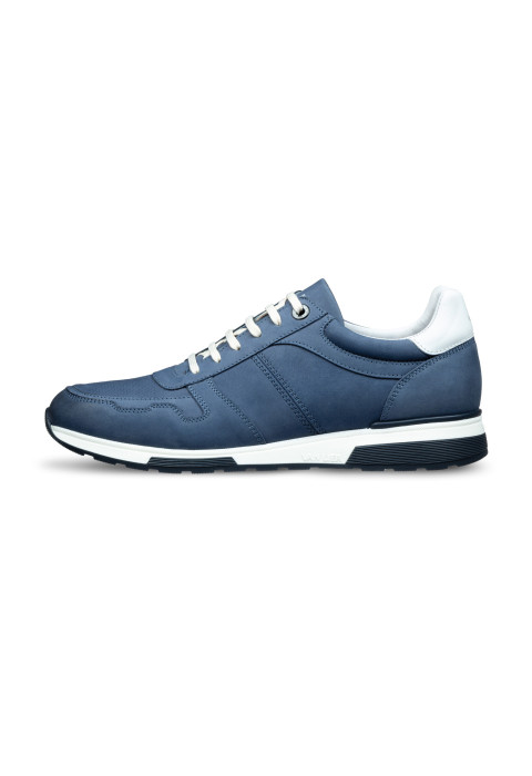 Blauw nubuck Positano sneaker