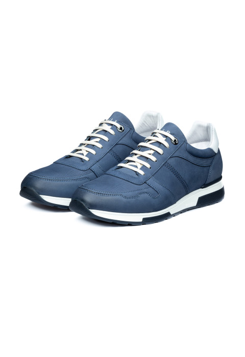 Blauw nubuck Positano sneaker