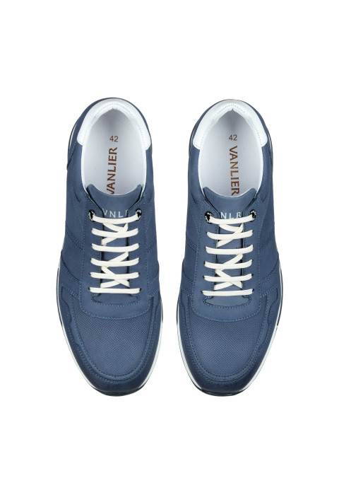 Blauw nubuck Positano sneaker
