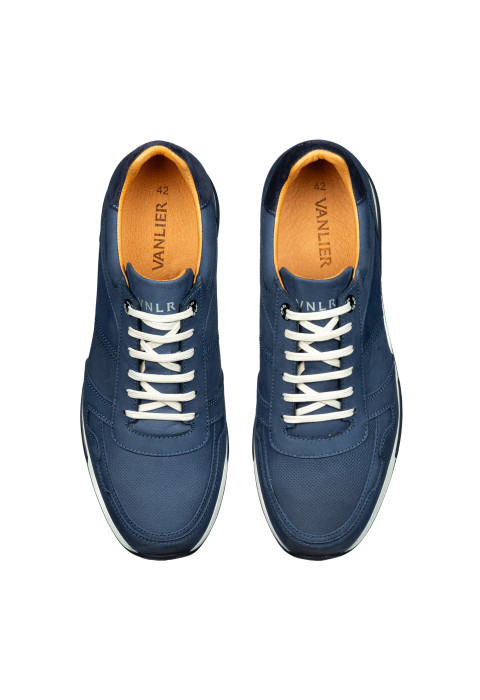 Blauw nubuck Positano sneaker
