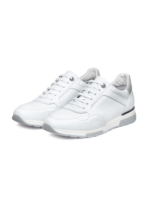 Wit gladleren Positano sneaker