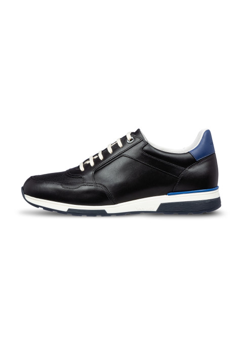 Navy gladleren Positano sneaker