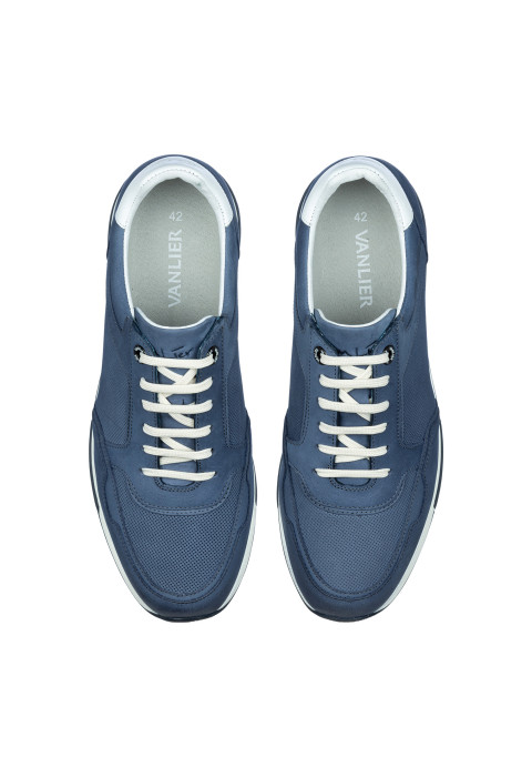 Blauw nubuck Positano sneaker