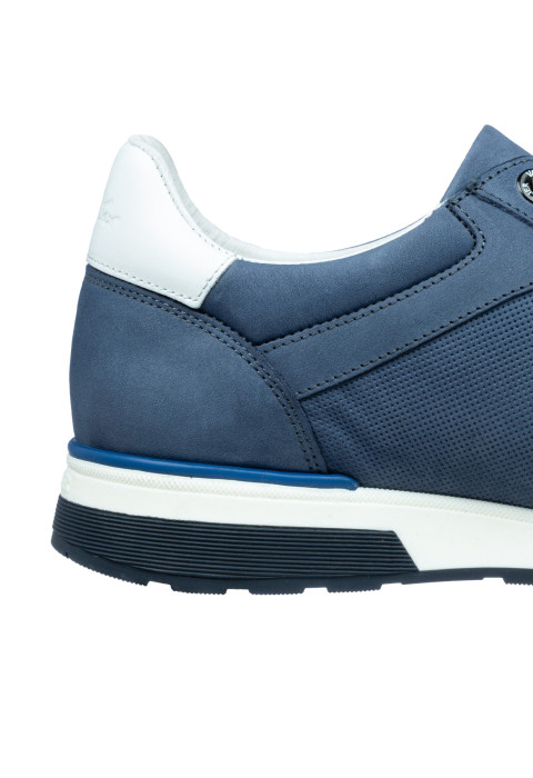 Blauw nubuck Positano sneaker