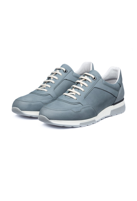Grijs blauw nubuck Positano sneaker