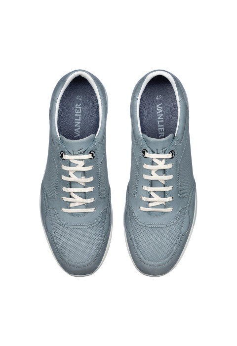 Grijs blauw nubuck Positano sneaker
